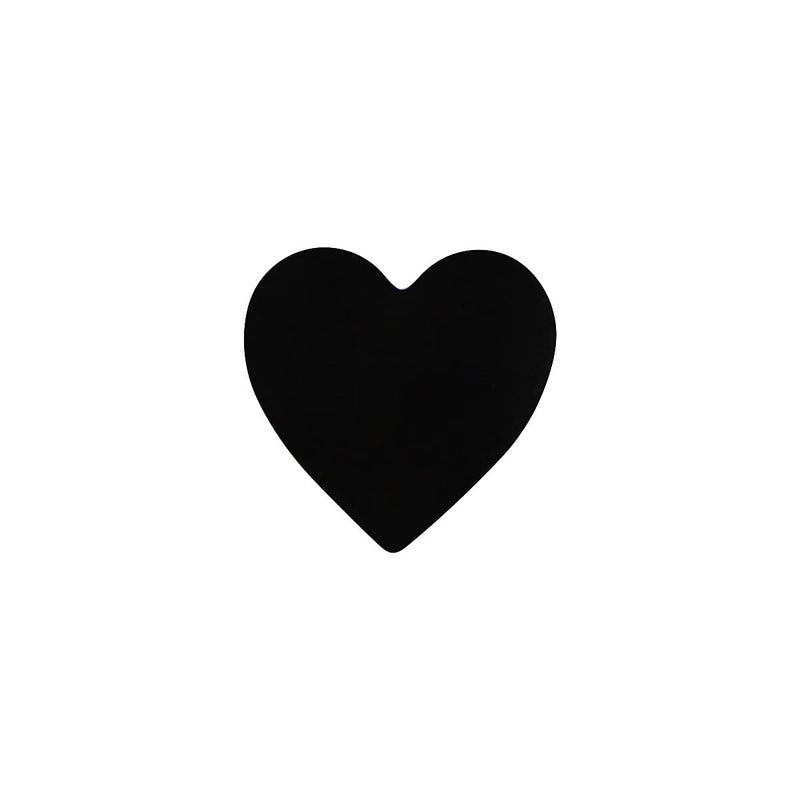 InStockLabels.com Black Heart Stickers - 3/4 Inch Small Adhesive Labels, 500 Stickers per Roll for Valentine's Day, Crafts, Cards, Packaging, and DIY Decorations - Made in The USA - Image 3